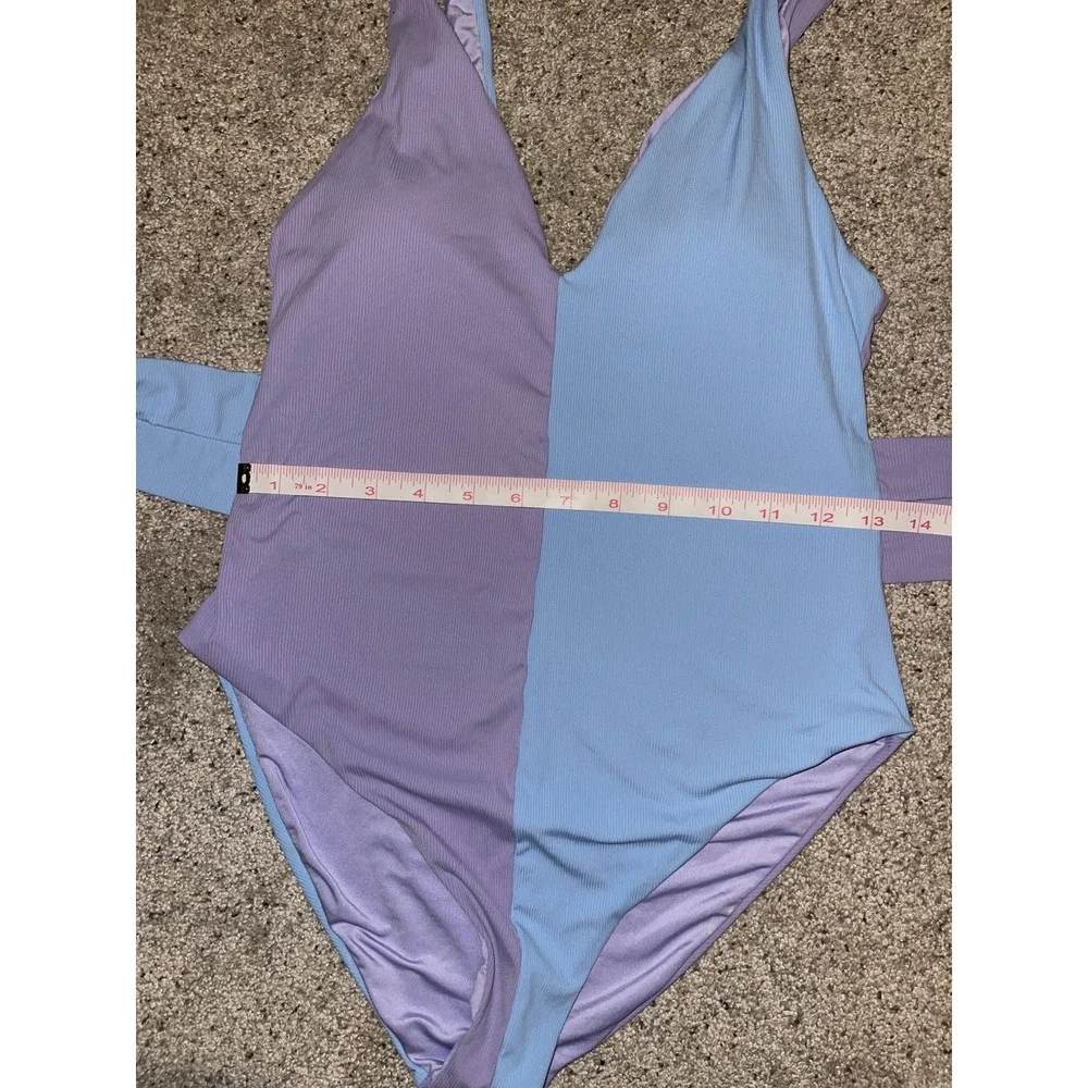 Magen Reaves x Apricot Lane Color Block Swim 1 Piece Swimsuit Med. ALB Boutique